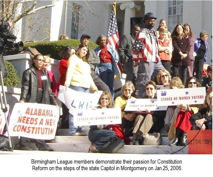 Biirmingham League members at Constitution Reform Rally, 1/25/06.
