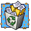 recycle trash can icon