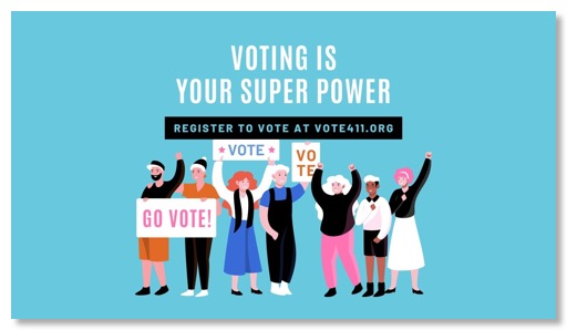 Facebook cover - Voting is your super power