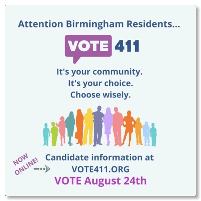 Instagram post - VOTE411 Birmingham online